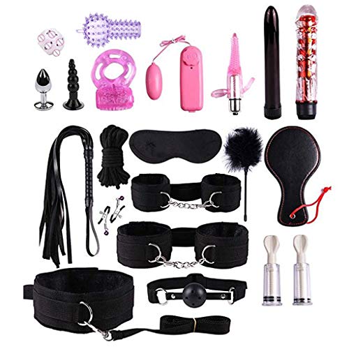 Mwergkou 21pc Leather Set Adult, Six Toys for Couples Kit, Sxx Toys for Men Women, Couples Game Sxx Toys