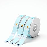 NIIMBOT D11 D110 Label Maker Tape Adhesive White Label Paper Compatible for NIIMBOT D11 D110 Label Printer (SEA)