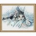 Dimensions Cat Blanket Counted Cross Stitch Kit for Beginners, 14 Count White Aida Cloth, 10'' x 8''