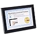 CreativePF [5.5x8.5bk] Black Business License Certificate Frames for Professionals Holds 5.5 by 8.5-inch Self Standing Easel Back with Hanger primary