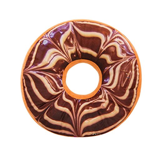 Nation Pillow Clearance ♥ Soft Plush Pillow Stuffed Seat Pad Sweet Donut Foods Cushion Cover (O)