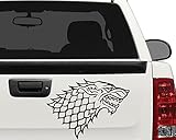 Starks Wolf Banner From the Game of Throne Decal Sticker for Car Window, Laptop (5.5