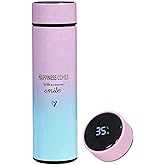 Smart Water Bottle Insulated Water Bottle Coffee Bottle Travel Coffee Mug Flasks for Hot and and Cold Drinks 16.9 oz/500ml (G