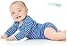 Simple Joys by Carter's Baby Boys' 5-Pack Long-Sleeve Bodysuit, Blue/Grey Trucks/Red Stripe, Newborn
