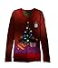 Blizzard Bay Women's Tardly Sloths Led Light-Up Ugly Christmas Sweater