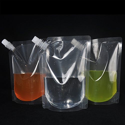 Premium Sneak Alcohol Travel Plastic Flask Cruise Kit Concealable Plastic Flasks for Liquor to Smuggle Drinks Runner Rum Cocktails Spirits Wine(8, 4x32 2x16 2x8 + funnel)