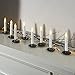 Flameless Taper LED Candles by LampLust | Ivory Drip Finished, 6