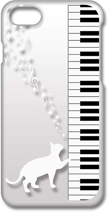 Amazon Co Jp Sslink Iphone Se 第2世代 Iphone8 Iphone7 Se2 アイフォンse 年モデル クリア ハードケース ピアノと白猫 ネコ 音符 ミュージック スマホ ケース スマートフォン カバー カスタム ジャケット 家電 カメラ