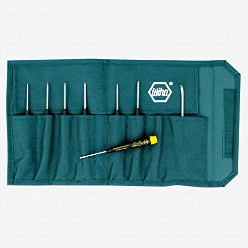 Click Here to See More Images Wiha 27899 8 Piece ESD Safe Precision Set In Pouch, Torx Screwdrivers
