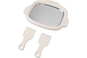 Jiawu Ice Cream Maker, Homemade Rolled Ice Cream Maker Pan, Stainless Steel Roll Machine, Ideal for Making Fried Fruit or Fro