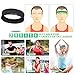 Workout Headbands for Women Men, Highly Absorbent Non-Slip Sweatbands, Super Soft Stretchy Bandana Headband, Sweat Wicking Head Band for Sports Fitness Fashion Running Yoga Exercise Tennis (4-Pack)