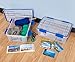 IRIS USA WSB-SS ZIPLOC CLR/Blue 6PC Set 1PK [E] Storage Bin, 16 Quart, Clear