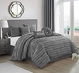 Stratford Park Gray Comforter Sets for Queen Bed, 7