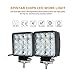 JAHURD 4 inch Led Light Bar Flood, 2x48W Led Work light Square Led Pods light 12v 24v Driving Fog Light Cube Off Road Light for Truck Jeep Cabin/Boat/SUV/Car/ATV/automative(10-30V Waterproof)