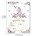 EXIJA 25 Pack Glitter Unicorn Invitations with 25 Envelopes and 40 Unicorn Stickers, Unicorn Party Supplies, Unicorn Party Invitations for Girls Birthday