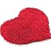 Great Chance Red Heart Love Shape Microfiber Chenille Soft Fluffy Rug Bathroom Bedroom Carpet Mat