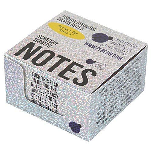 Holographic Scratch Off Mini Notes + 2 Stylus Pens Kit: 150 Sheets of Holographic Scratch Paper for Kids Arts and Crafts, Plane or Travel Toys - Cute Unique Gift Idea for Kids, Girls, or Anyone! - Thumbnail 6