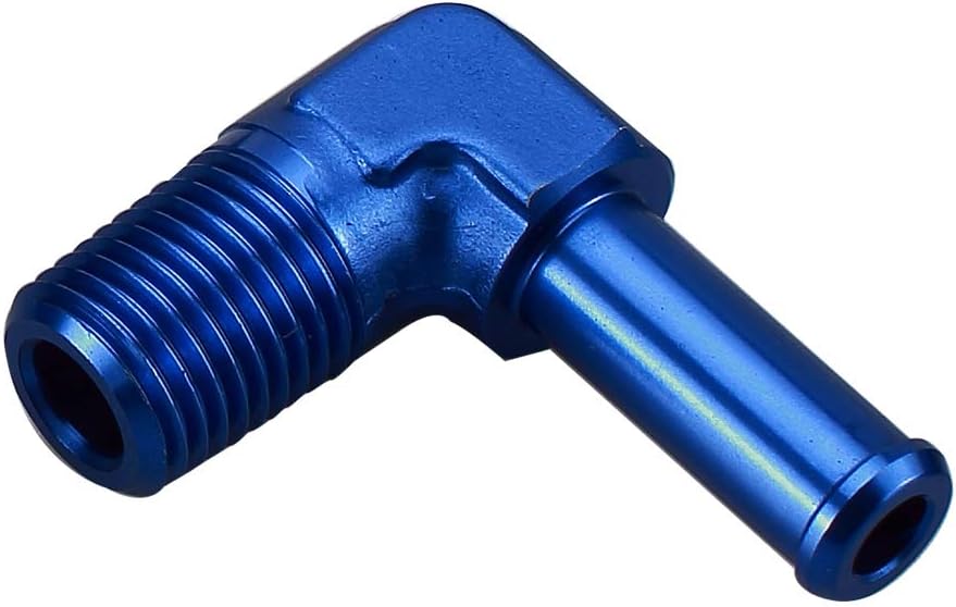 Industrial & Scientific Barbed Fittings 15.87MM Barb 90 Degree Hose Fitting Adapters Aluminum 1/