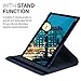 kwmobile 360° Case for Huawei MediaPad M3 Lite 10 - PU Leather Protective Tablet Cover with Stand Function - Blue