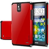 ZTE Grand X Max Z787 / Grand X Max+ Z987 Case, Evocel® Dual Layer Armor Protector Case For ZTE Grand X Max Z787 / Grand X Max+ Z987 (Cricket) - Retail Packaging, Fire Engine Red
