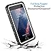 iPhone 8/ iPhone 7 Waterproof Case, Lanwow Wireless Charging Support iPhone 8/7 Underwater Shockproof Case Anti-Cracking with Built-in Screen Protector Rugged Waterproof Case - Black/White(4.7 inch)