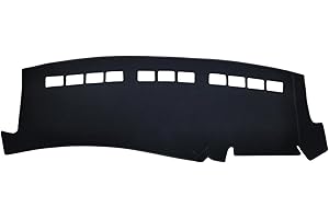 Partsable Dash Cover Mat for GMC Sierra/Chevy Chevrolet Silverado 1999-2006 Dashboard Cover for GMC Yukon XL/Chevy Suburban Tahoe Avalanche 2000-2006 Dash Board Protector Mat (Black)