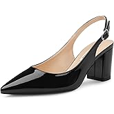 JOY IN LOVE Pumps for Women Chunky Heels Comfortable Block Heel Work Dress Pump Shoes