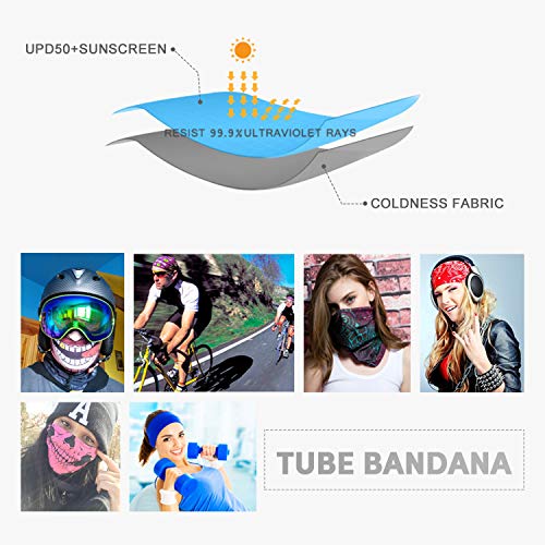 n a Seamless Face Cover Bandana Neck Gaiter Scarf Face Protection Magic Scarf Headwear for Outdoors, Festivals, Sports (Flag-1)