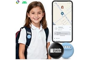 GPS Tracker Tag for Kids Hidden (Android Only), Tracking Device for Child, Elderly, Compatible with Google Find Hub App, No M