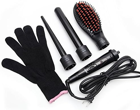 COUSINEE Professional 3 in 1 Curling Iron Curling Wand Hair Curler Curly Hair Straight Hair Comb