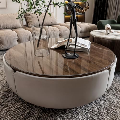 Nurpelle Runde Transparente Tischfolie Mit Abgeschrägten Kanten, 2 Mm Dick - In Verschiedenen Größen Oder Nach Maß Erhältlich - Durchsichtiger Tischschutz Aus Klarem Pvc (Durchmesser 140 Cm)