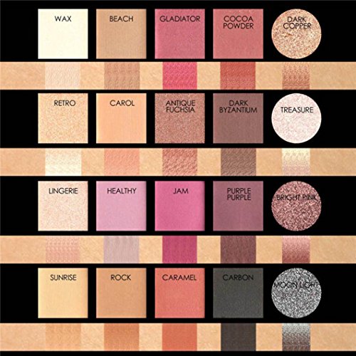 Eyeshadow Palette,Putars Sexy 20 Colors Pearlized Color Eyeshadow Powder Eye Shadow Palette Set Professional Cosmetic Black
