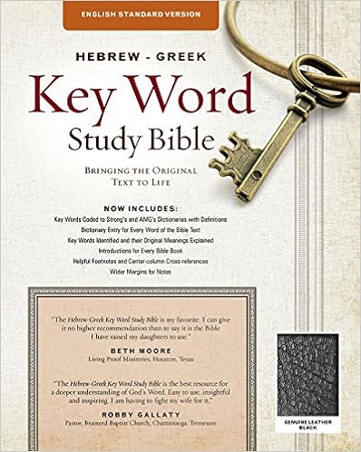 Buy Hebrew Greek Key Word Study Bible English Standard Version Black Genuine Leather Key Insights Into God S Word Key Word Study Bibles Book Online At Low Prices In India Hebrew Greek Key Word