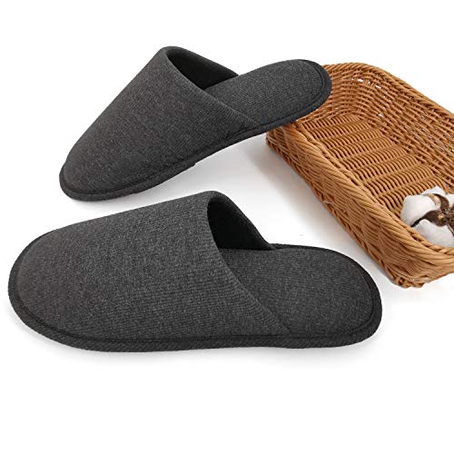 Home Slippers SAYFUT Men's And Women's Memory Foam House Slippers