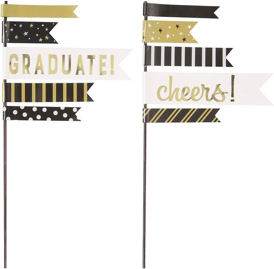Amazon Com Pennant Flag You Did It Graduation Cake Toppers