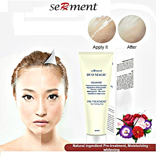 Serment Korean Cosmetics Deep Skin Exfoliating Peeling Gel with Cellulose and Papain, Collagen, skin smoothing, moisturizing, rejuvenating restoration facial