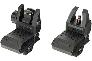 ohhunt Fiber Optic Sights Foldable Flip Up Sights Back up Sight Polymer Fiber A15