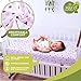 M&Y Fitted Crib Sheets Girl (3-Pack, 52x28x9in, Pink), 100% Jersey Knit Cotton Organic, Fits Standard Crib Mattresses, Super Soft and Safe for Baby