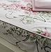 FADFAY Shabby Floral Bedding Set Queen Size Sheet Set 4 Piece Premium 100% Cotton Pink Rose Pattern :1 Deep Pocket Fitted Sheet, 1Flat Sheet, 2 Pillowcases (Standard Size)
