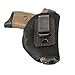 Made in USA Suede Leather Concealed Carry Holster | Compatible with Glock 42 & 43 | Sig Sauer P365 | Springfield Hellcat | Ruger LC9, LC9s | The Ultimate Suede IWB Holsters | Standard Black Right Hand