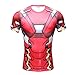 Superhero Avengers Iron Man 3D Men's T-Shirt Marvel Costume Gym Cycling Jersey
