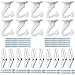 GoodtoU 10 Sets Ceiling Hooks Heavy Duty Swag Hook with Hardware for Hanging Plants Ceiling Installation Cavity Wall Fixing White