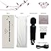 Wireless Wand - Waterproof Rechargeable for Body - Back Neck Sport Massage - Black Travel Friendly - Multi Speed 8-10 Magic Vibrating Patterns - Personal Quiet Mini