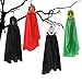JOYIN Set of Four 16 Inch Hanging Ghost Halloween Decorations with Different Designs