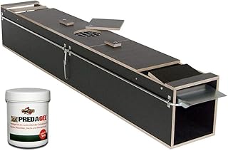 Qualitätsfallen Made in Germany Marderfalle lebend Tierfalle Lebendfalle Kastenfalle Iltisfalle 100x18x21 + Gratis Lockmittel Predagel 30g #17# …