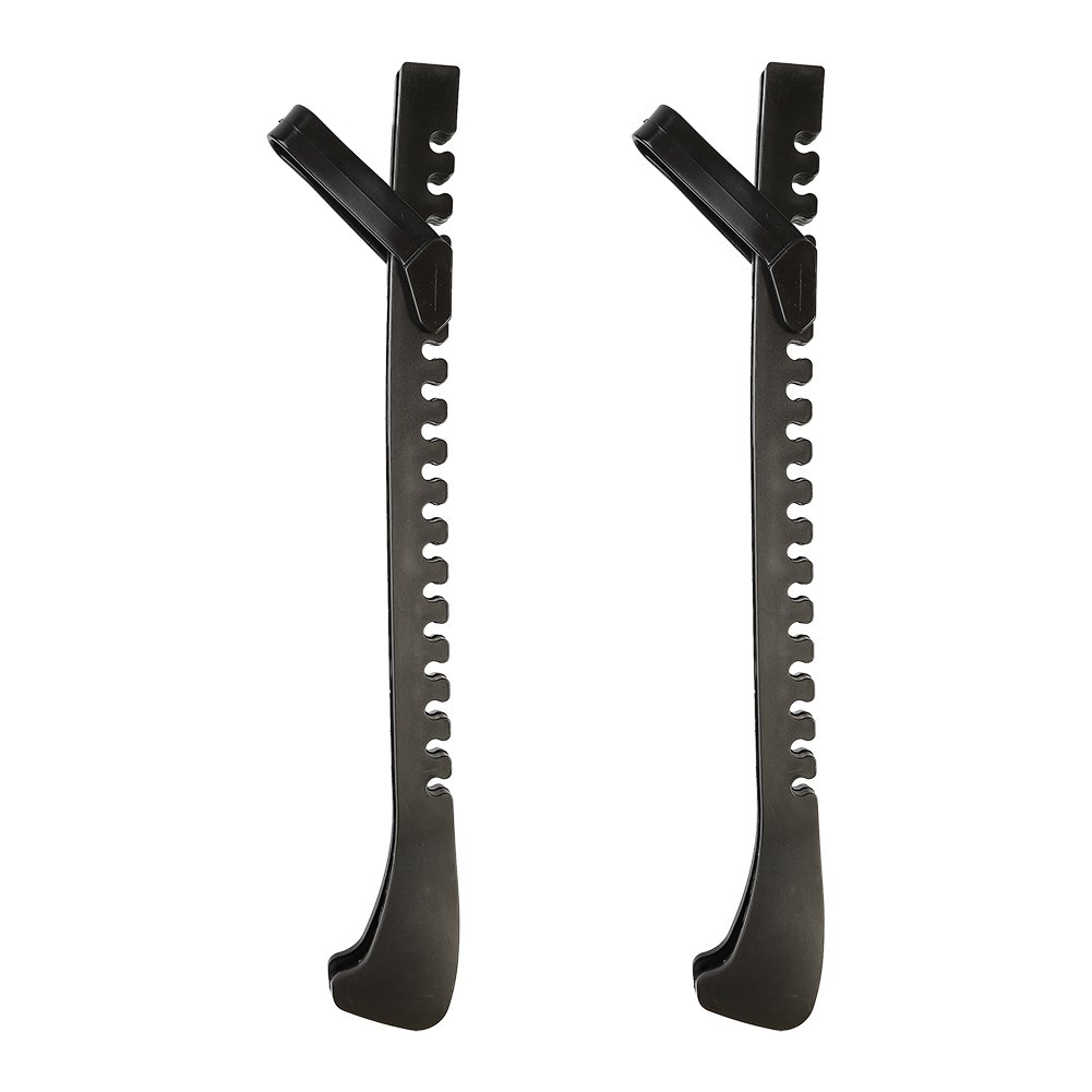 VGEBY 1 Pair EVA Adjustable Ice Hockey Figure Skate Blade Cover Ice Skate Blade Guards (Color : Black)