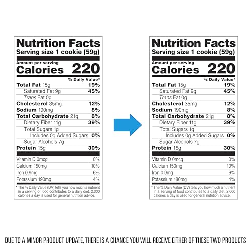 QUEST SOFT & CHEWY PROTEIN COOKIE – 15G PROTEIN – DOUBLE CHOCOLATE CHIP (12 COOKIES)