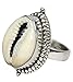 Cowrie Ring 925 Sterling Silver Beach Shell Ring