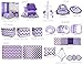 Bacati Mix and Match 4 Piece Toddler Bedding Set, Purple