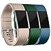 Wepro Bands Replacement for Fitbit Charge 2 with Diamond Shape, Buckle, 3-Pack, Large, Small